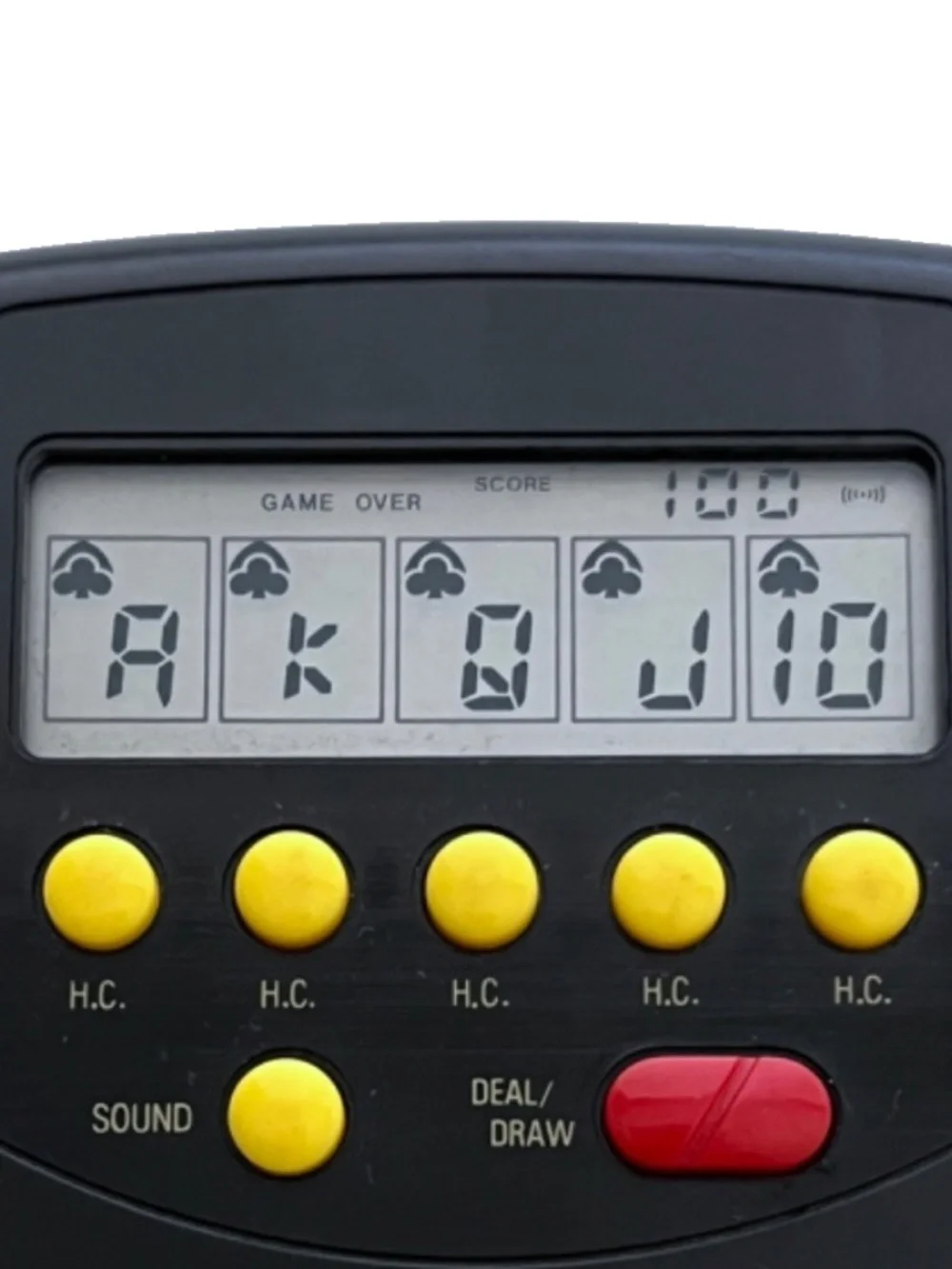 Vintage Radio Shack Draw Poker Handheld Pocket Electronic Game